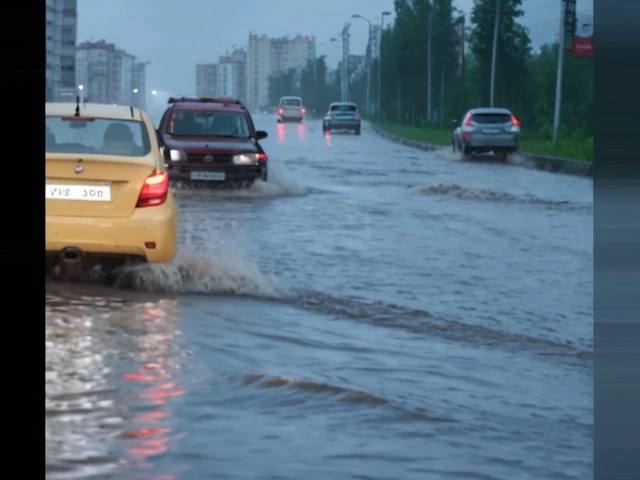 На улицах Новосибирска реки вместо дорог: последствия сильных дождей